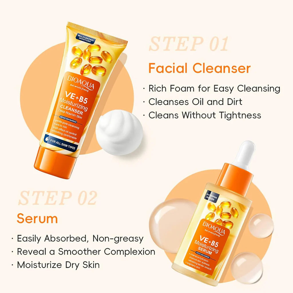 Enriched with Vitamin E &amp; B5 for deep skin repair